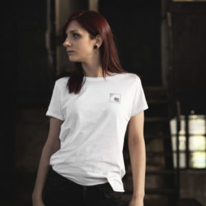 R/C WOMEN'S T-SHIRT OUTLINE // WHITE
